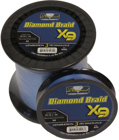 Diamond Braid Generation III X9 Braided Line - Blue 3 Diamond Braid Generation III X9 Braided Line - Blue