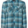 Grundens Kodiak Insulated Long Sleeve Shirt - Dark Slate Plaid - Medium -Fishing Gear Store grundens kodiak insulated long sleeve shirt dark slate plaid m 27021.1651427069.386.513