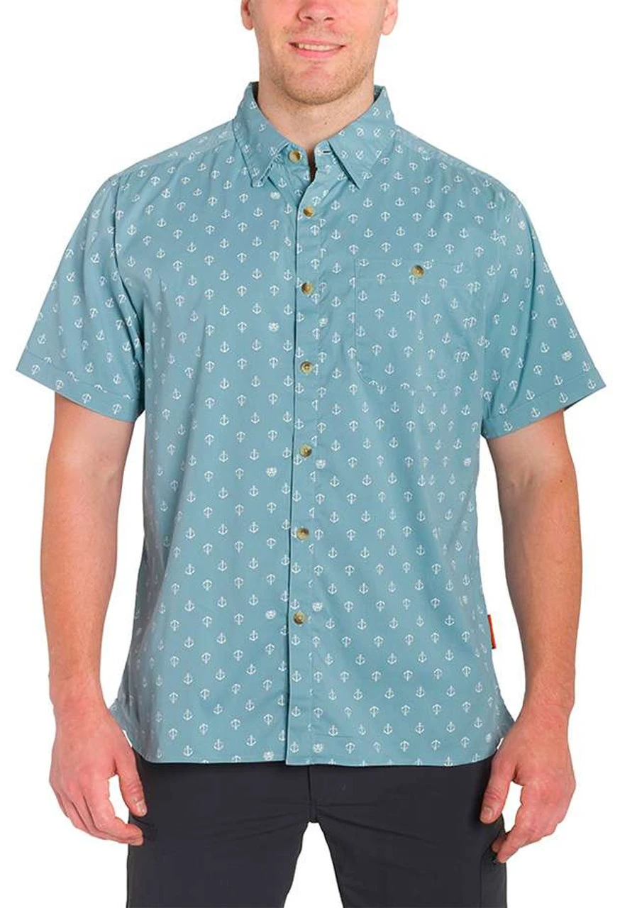 Grundens Platform Short Sleeve Shirt - Surf Anchor Print - 2X-Large 5 Grundens Platform Short Sleeve Shirt - Surf Anchor Print - 2X-Large - Image 3