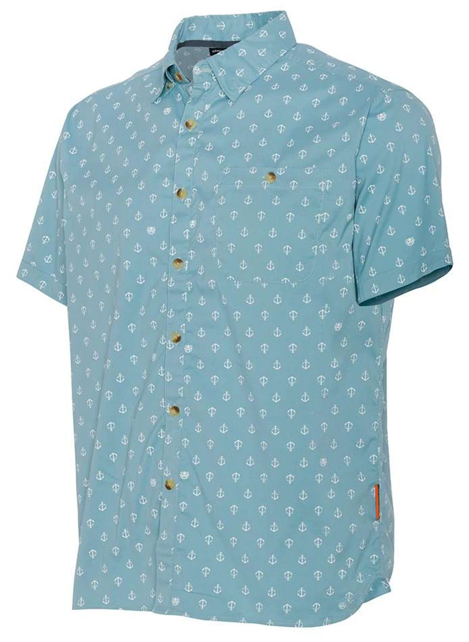 Grundens Platform Short Sleeve Shirt - Surf Anchor Print - 2X-Large 3 Grundens Platform Short Sleeve Shirt - Surf Anchor Print - 2X-Large