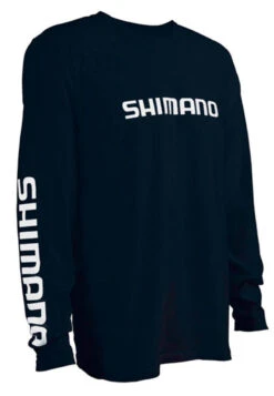Shimano Logo Cotton Long Sleeve T-Shirts -Fishing Gear Store shimano logo cotton long sleeve t shirts 18403.1651243776
